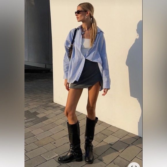 Steve Maden Leather Long Boots Slip On Loose Fitting - New w/o box - Picture 15 of 16